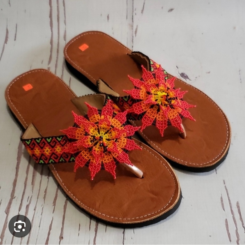 Colorful Beaded Women's Sandals